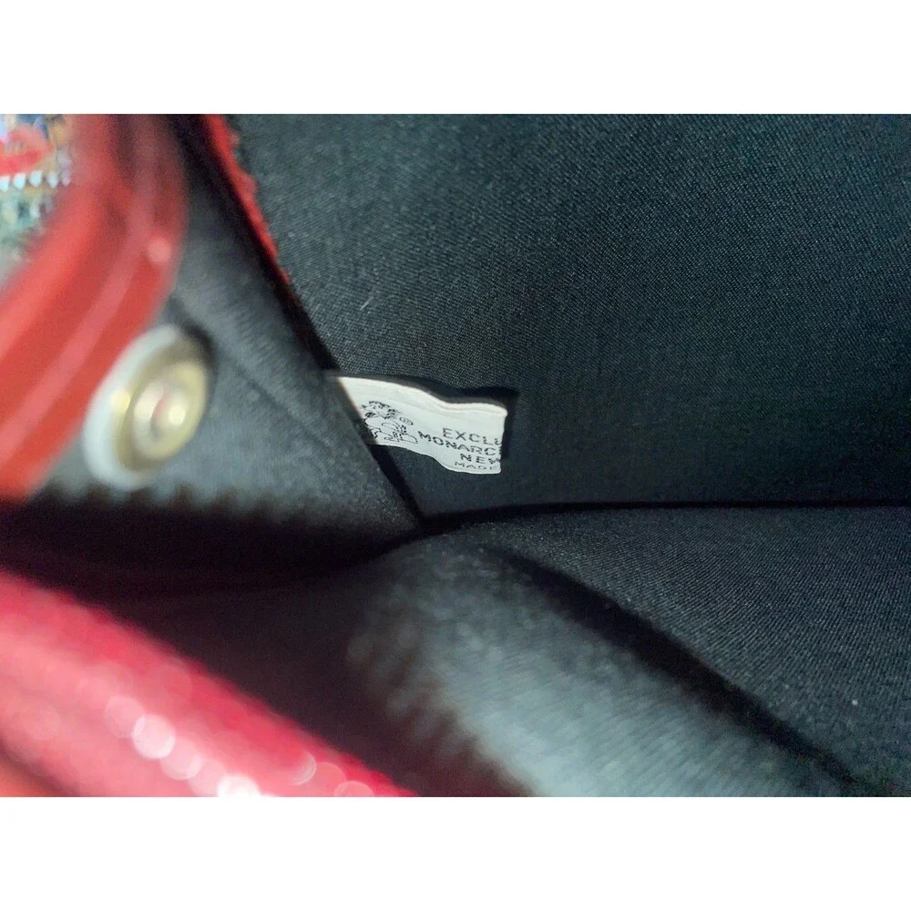 Vintage 80s Monarch Luggage Co Burgundy Slim Portfolio Document Case Bag